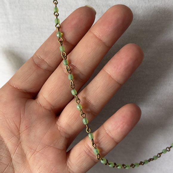 3 for $20 || Delicate light green necklace prehnite style beads - Picture 2 of 4